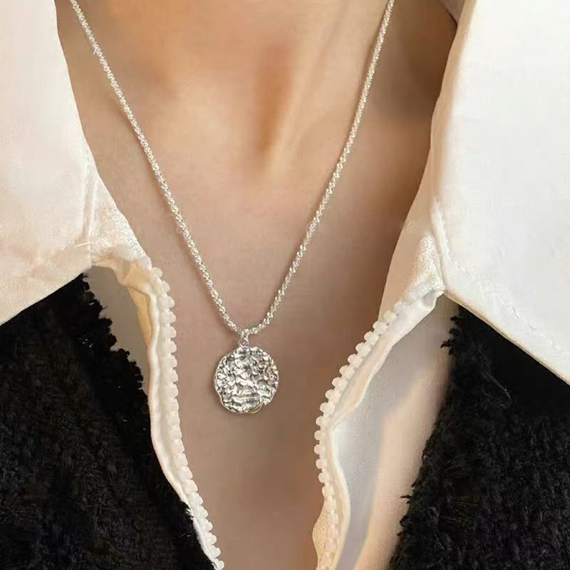 Otoño y invierno minimalistas collares colgante de goteo de Feng Shui mujeres chaqueta larga suéter cadena casual accesorios de lujo ligero