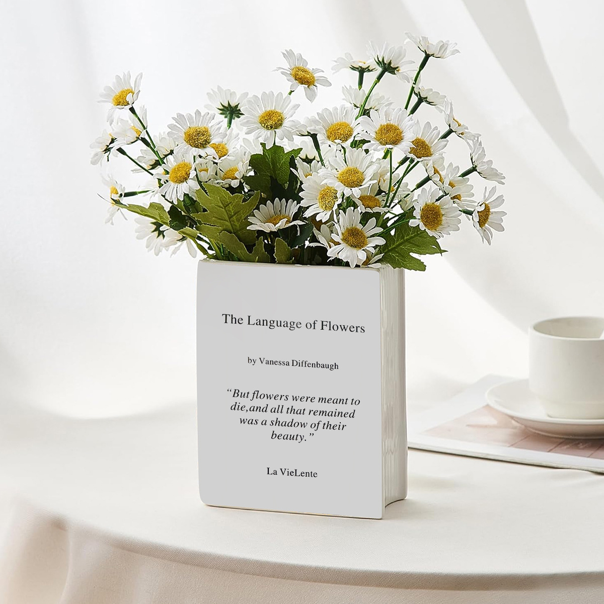 Shein Amazon Cross -border Explosion Ceramics Book Vocal Book Vase…