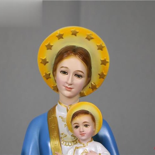 50cm transfronterizos de la Virgen María de Luo Yun, estatuas de la iglesia de la casa decoran la sala de estar del personaje principal