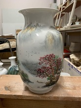 景德镇陶瓷花瓶中式创意五彩装饰瓶感大号摆件家用工艺品批发