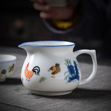 仿古鸡缸公道杯茶海大名成化陶瓷茶壶盖碗茶杯茶洗茶漏分离器茶道