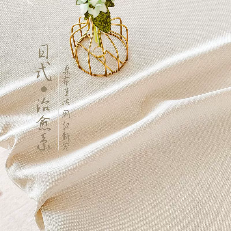 Скатерть INS Wind Milk Camellia, настольная ткань, хлопок-лен, художественная легкая роскошная атмосфера, для круглого стола