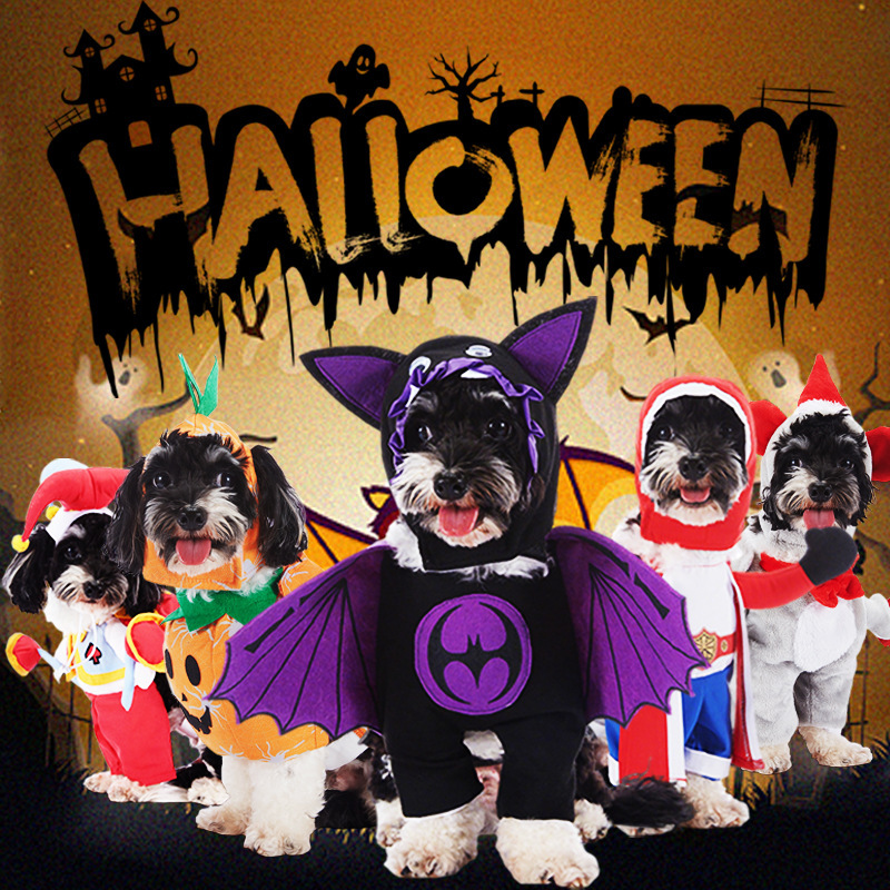 Cross-Border Halloween Pet Clothes, Christmas Costumes, Pet Funny Costumes, Decorative Transformation Costumes, Puppy Clothes