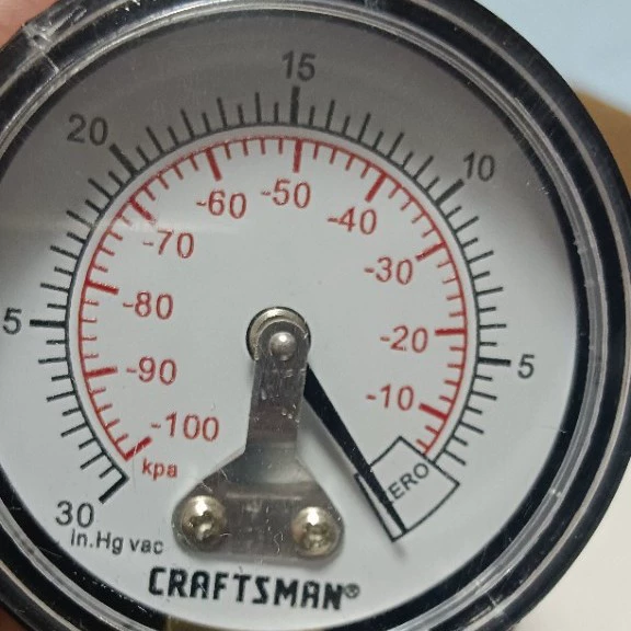 Карта манометра Y5 пластиковый корпус медь connector-30inhg