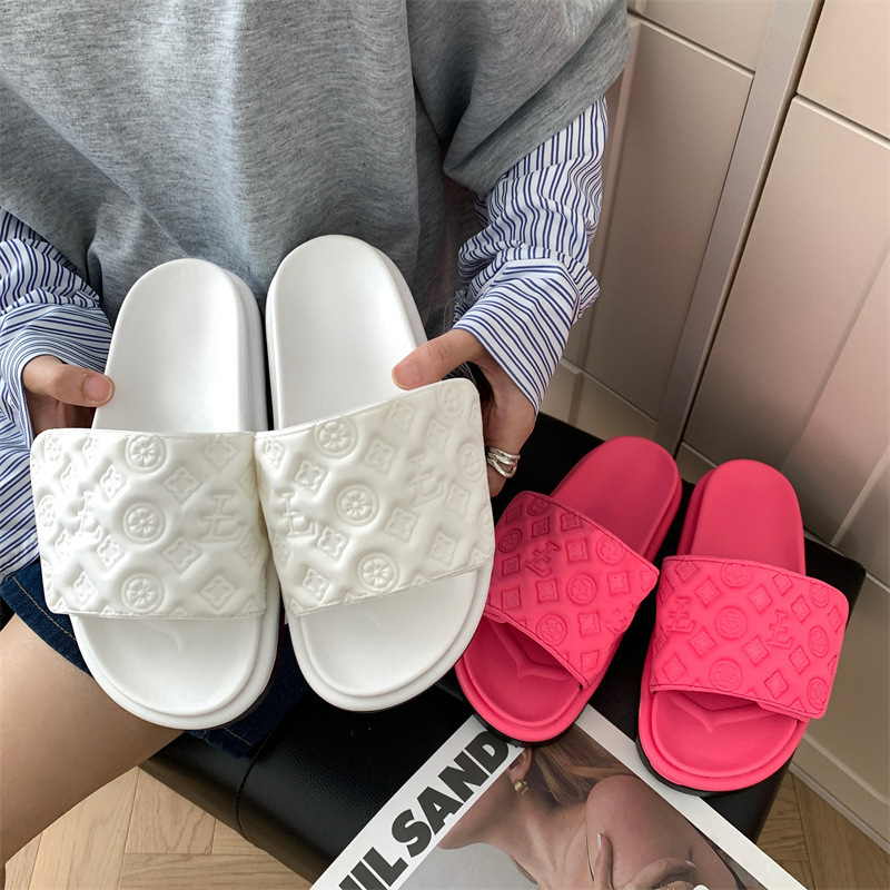 拖鞋女夏外穿新款跨境百搭厚底松糕软底防滑小众凉拖鞋批发外贸|undefined