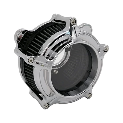 Air Filter, Motorcycle bumper - a-base-plate-electroplating-air-filter-gray