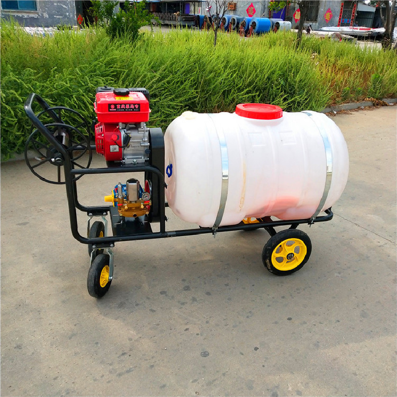 汽油动力手推打药车园林雾化消毒喷药机工厂车间降温喷雾打药机