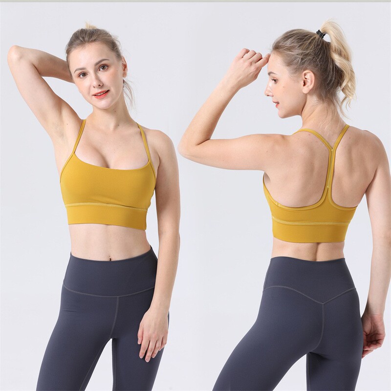 Swift Speed Yoga Sports Vest for Women with Chest Pads, Sexy Thin Straps and Beautiful Back Yoga Tops and Yoga Clothes Swift Speed Yoga Sports Vest for Women with Chest Pads, Sexy Thin Straps and Beautiful Back Yoga Tops and Yoga Clothes