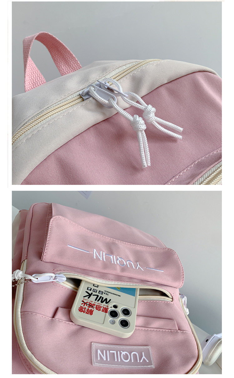 Schoolbag Korean Version Of Simple Versatile Large-capacity Backpack display picture 29