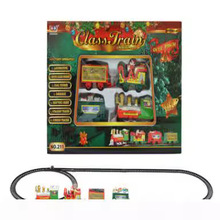 跨境爆款儿童圣诞电动轨道车玩具仿真迷你小火车电动汽车玩具新款