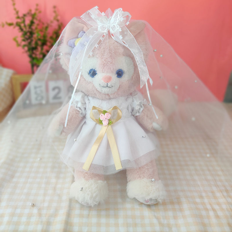 진주 베일 + 코사지 웨딩 드레스