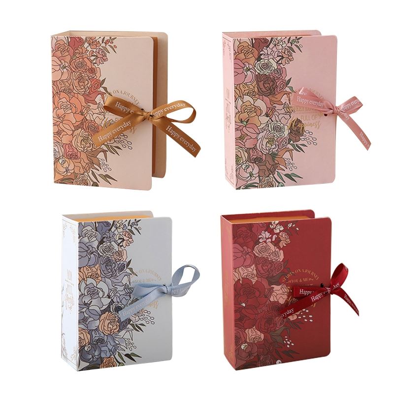 Белая книга creative book shape gift wrapping box wedding holiday chocol