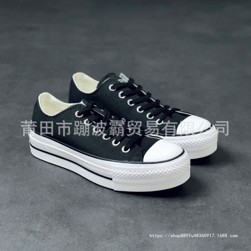 Cross-border Putian Meiqi Converse 1970s thick-soled platform sneakers, height-increasing casual shoes, all-star canvas shoes Cross-border Putian Meiqi Converse 1970s thick-soled platform sneakers, height-increasing casual shoes, all-star canvas shoes