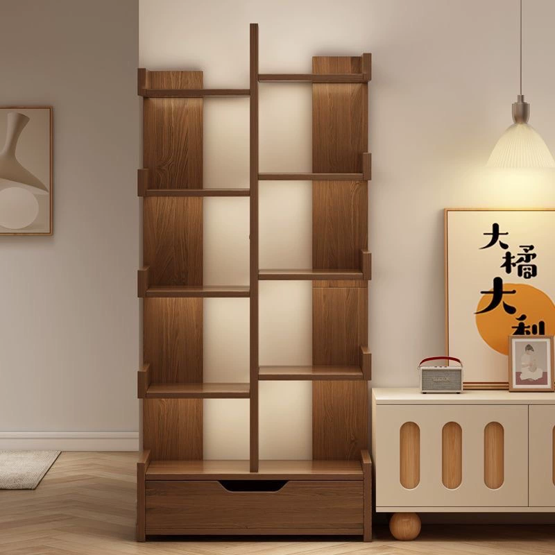 Книжная полка, напольная полка для хранения, книжный шкаф, бытовой простой шкаф для хранения в гостиной, спальне, настенный многослойный шкаф для хранения с узкими зазорами