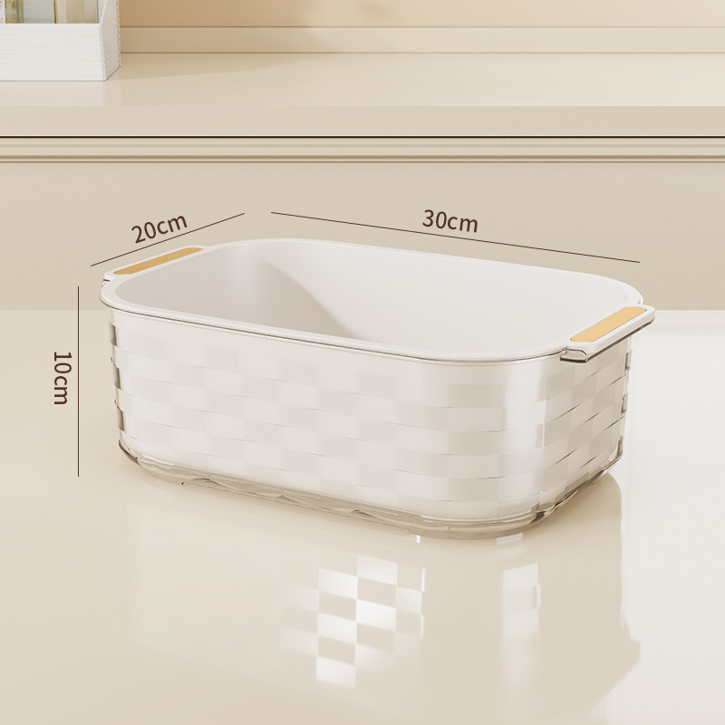 투명한 흰색 직사각형 스몰 사이즈