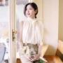 小魅娘法式气质宽松雪纺衫