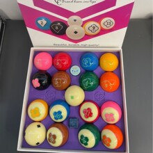 工厂直销雅乐康七彩梅花水晶球新款美式台球17球爆款解压