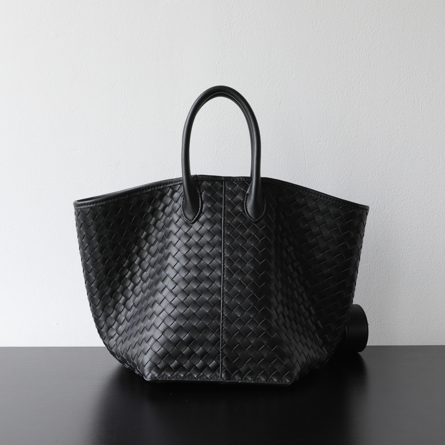 Light Luxury Sheepskin Woven Wing Bag - Large Capacity Genuine Leather Tote Handbag For Women - Thumbnail 7