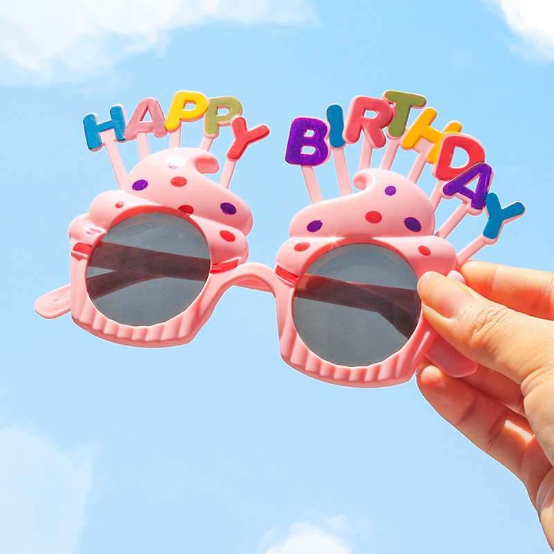생일 축하 안경-핑크
