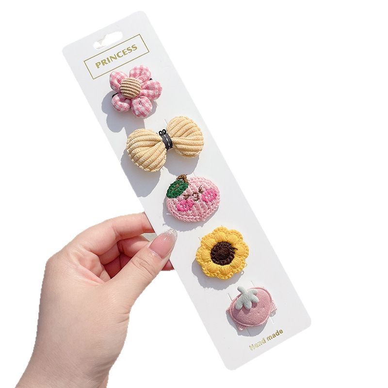 Horquilla para bebés, bolsa de tela completa, clip para cabello para bebés, no daña el cabello, niños, niñas, horquillas, lindos accesorios para el cabello, sombreros