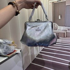 小众土星包夏季时尚百搭链条小众设计夹子荔枝纹斜挎手提饺子包包