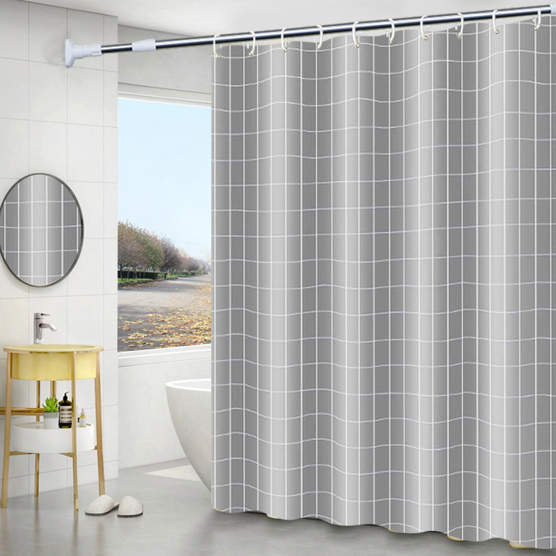 Comercio exterior EVA cortina de baño impermeable PVC cortina de baño cortina de separación de secos y húmedos cortina de baño