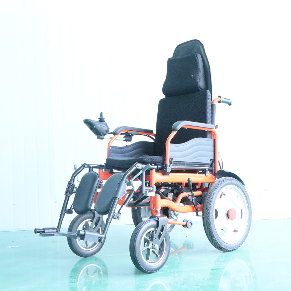 Reclining Electric Wheelchair, Intelligent Fully Automatic Folding Electric Wheelchair for the Elderly and Disabled, Mobility Scooter for the Elderly