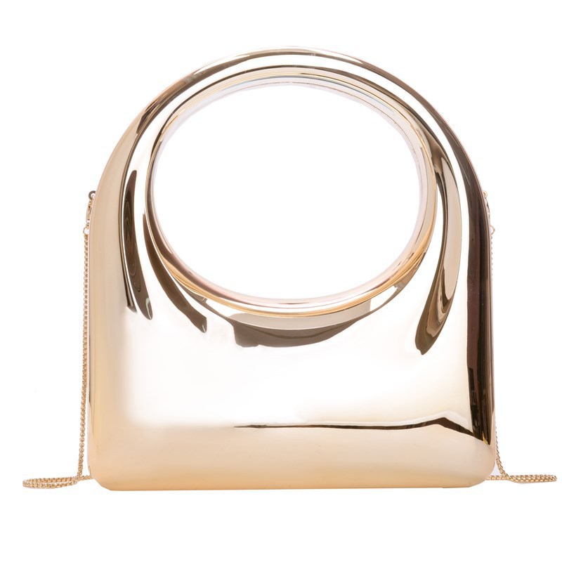 2025 nueva moda transfronteriza bolsa de cena de mujer acrílico brillante bolsa de meseta de fiesta simple bolsa cuadrada mochila