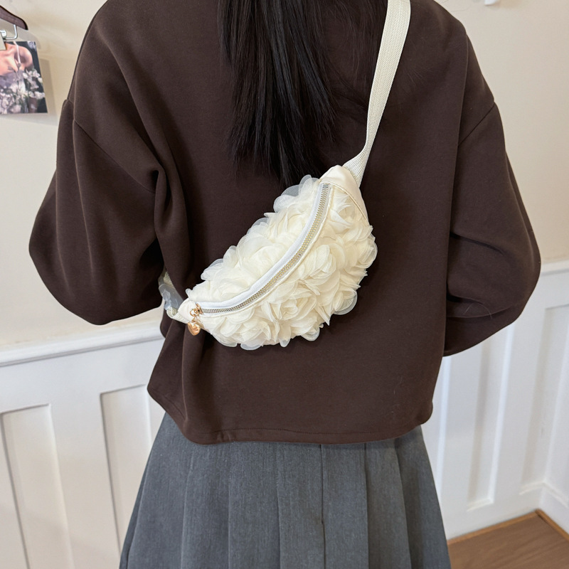 Dolce encaje rosa bolsas de pecho de chicas mini bolsas de cintura frescas transfronterizas nuevos accesorios para niños bolsas de moda