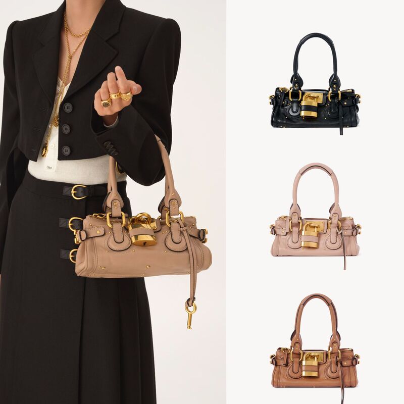2026 Runway Style Ins Influencer Millennial Hot Girl Retro Distressed Lock Bag Handbag Crossbody Bag New Model for Women