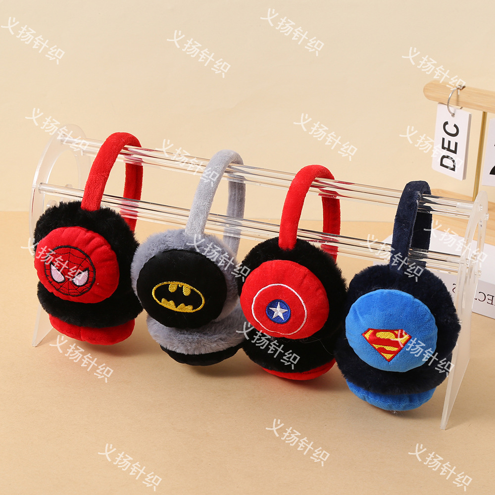 New Adjustable Children's Earmuffs for Autumn and Winter, Warm Cartoon Plush Ear Covers, Wholesale