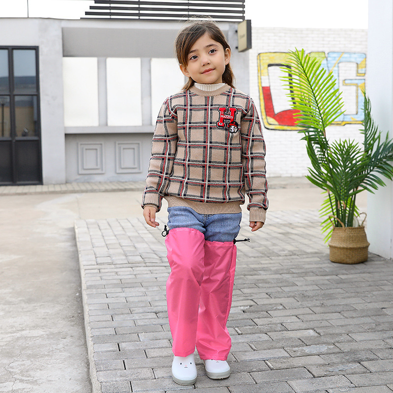 Factory direct supply Children students kindergarten early education boys and girls raincoat raincoat rainpants suit set customization
