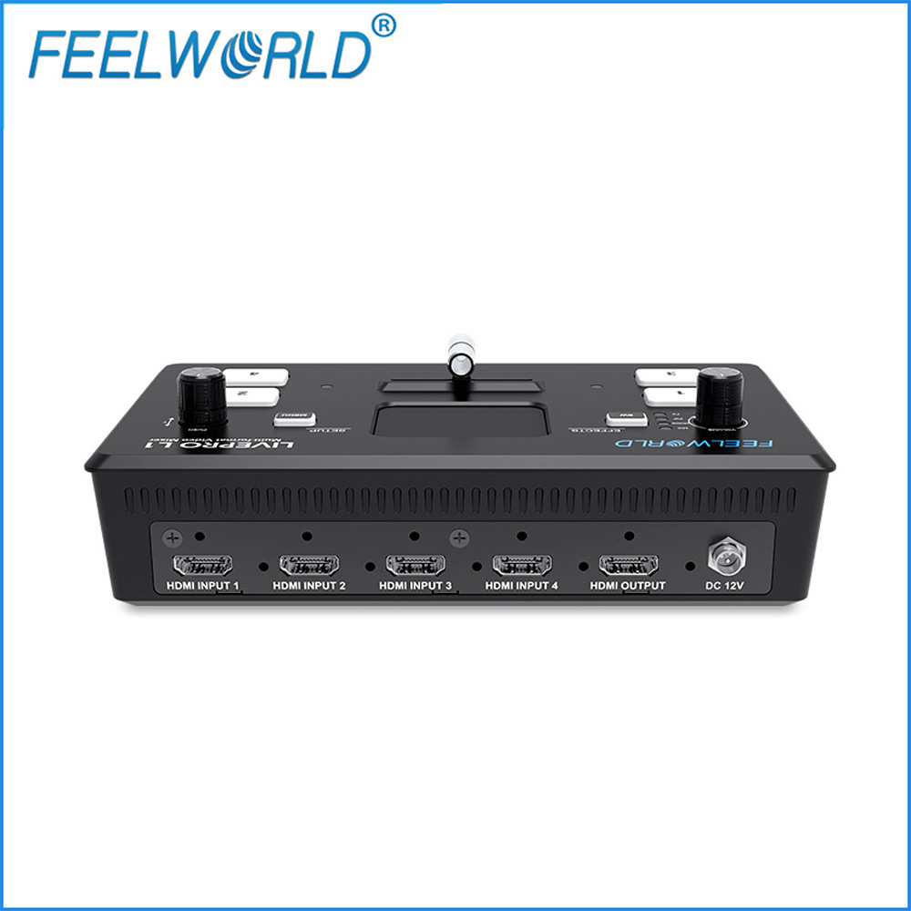 Fuweide LIVEPRO L1 V1 Switcher de cuatro vías multi-Dispositivo de producción en vivo USB3.0 Transmisión de medios de transmisión en vivo