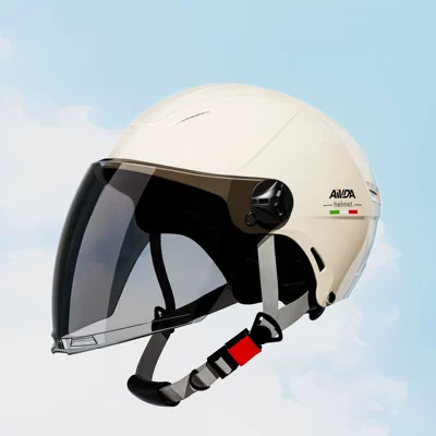 3C certification electric car helmet men's and women's summer motorcycle riding safety half helmet four seasons universal sunscreen helmet