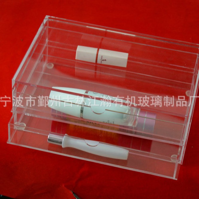宁波厂家供应亚克力花盒收纳盒亚克力化妆品展示架饰品收纳盒批发