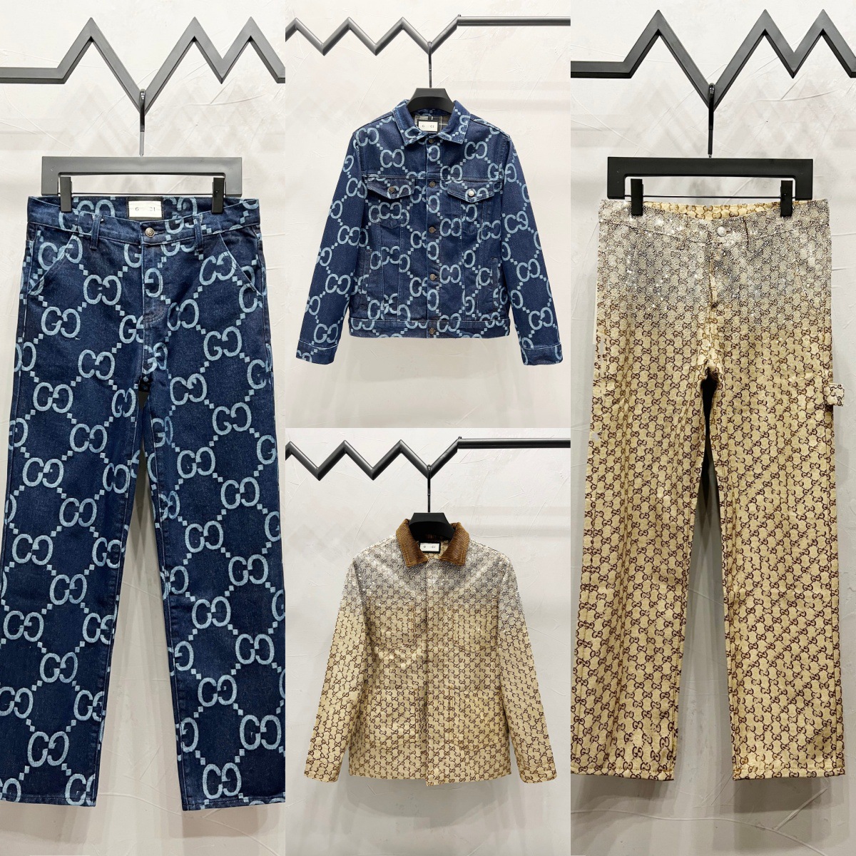 Cins jaket və şalvar dəsti, jakkard naxışlı