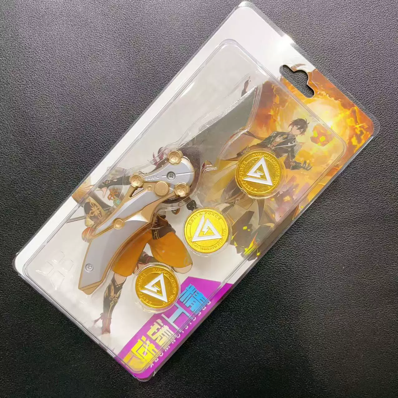 Игровой периферийный алюминиевый оружие модель Genshin Impact костюм Волчья погибель Дракон Нунчак Доулу континент модель
