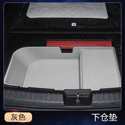 Waterproof and Dustproof, Car Interior: Trunk Mat - brown-lower-bin-mat-toyota-platinum-7