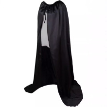 欧美跨境披风儿童成人色丁斗篷无帽黑色死神披肩卡通人偶服装配件