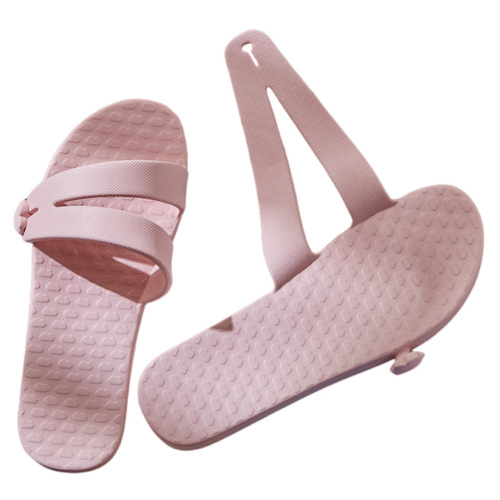 Travel portable slippers for women on business trips, removable, non-slip, lightweight, bathing, swimming and beach folding slippers