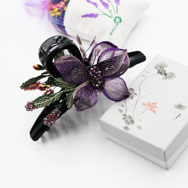 Double -sided copper silk butterfly purple