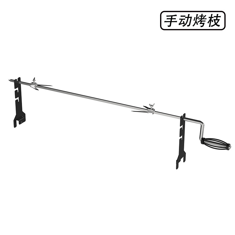 Acero inoxidable eléctrico transfronterizo horquilla de barbacoa rotativa automática horquilla de carne de pollo horquilla de barbacoa eléctrica horquilla de pollo horquilla