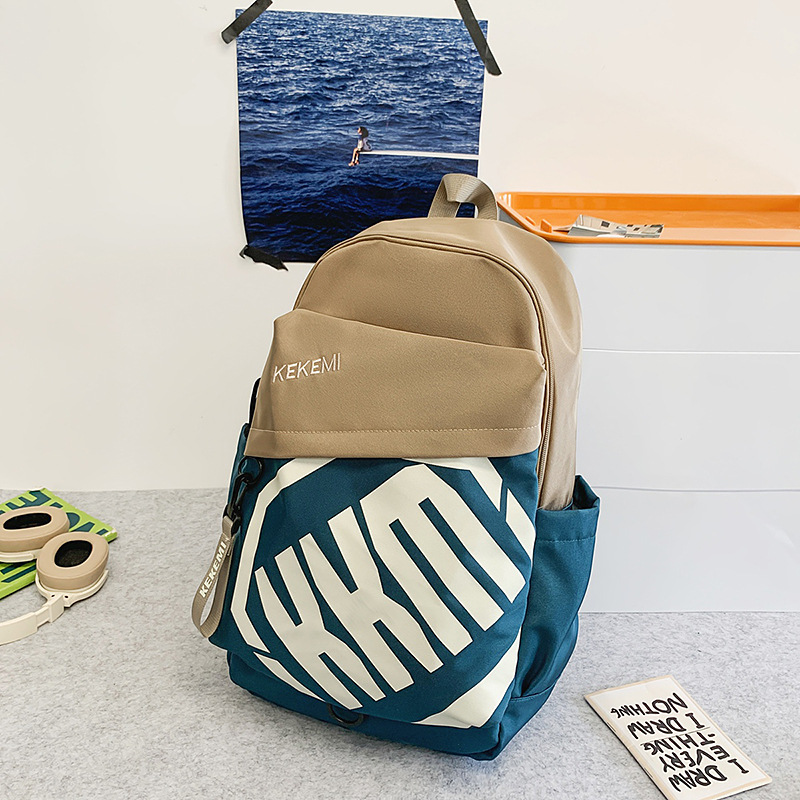 Mochila escolar, bolsa para estudiantes de secundaria y preparatoria, gran capacidad, resistente al desgaste, estilo urbano simple, gran capacidad, resistente al desgaste, doble hombro de viaje