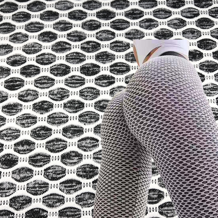 Tianrui Wholesale 3D Mesh Fabric Two-Tone Honeycomb Lycra Fabric In-Stock Yoga Stretch Fabric Tianrui Wholesale 3D Mesh Fabric Two-Tone Honeycomb Lycra Fabric In-Stock Yoga Stretch Fabric