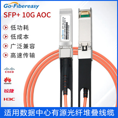 批發SFP+10G萬兆aoc有源光纜 應用數據中心機房堆疊線1米3米可選