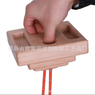 Wooden Finger Strength Training Hanging Board Rock Climbing Portable Outdoor Indoor Finger Strength Board Finger Forearm Strength Training Board