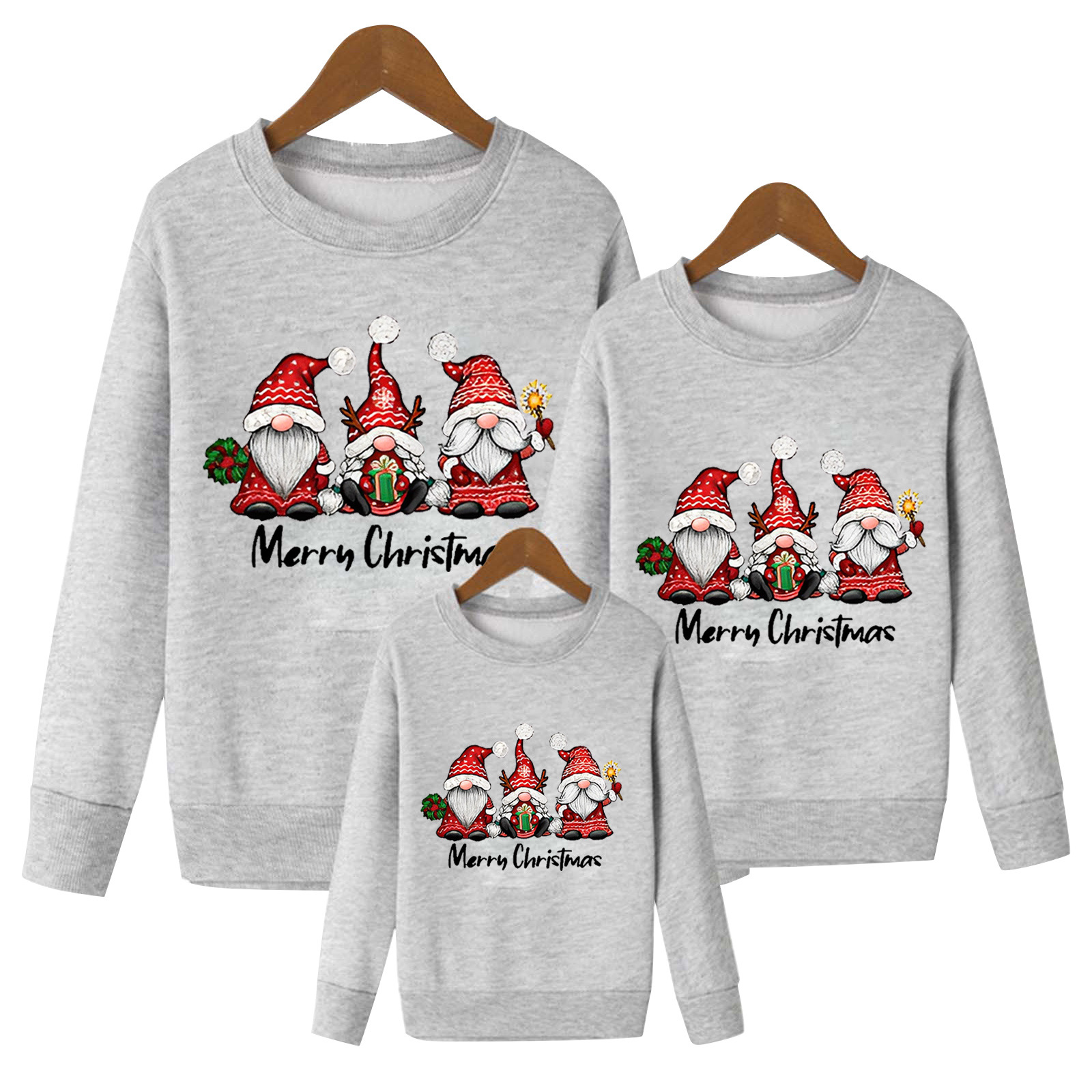 Family Look Santa Claus Printing Hoodie Family Matching Outfits display picture 3