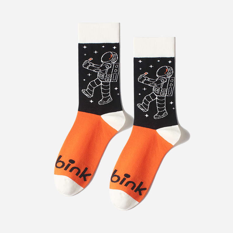 Chaussettes mi-mollet en coton peigné cousu, nouvelle tendance, collection printemps-été 2025e_voghion.com