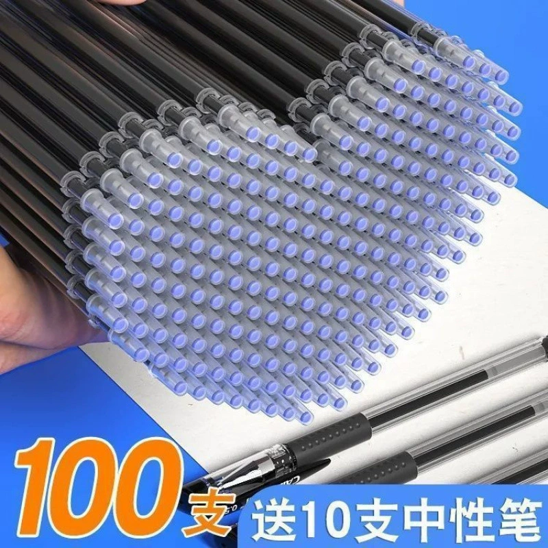 Заправка для гелевой ручки 0.5 мм, полная игла, для экзаменов, офиса, синий, красный, черный, угольный