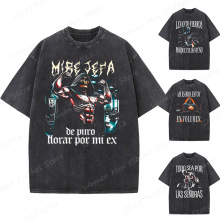 Men's Calacas Chidas Gym T-shirts Cotton Washed Tshirts Stre